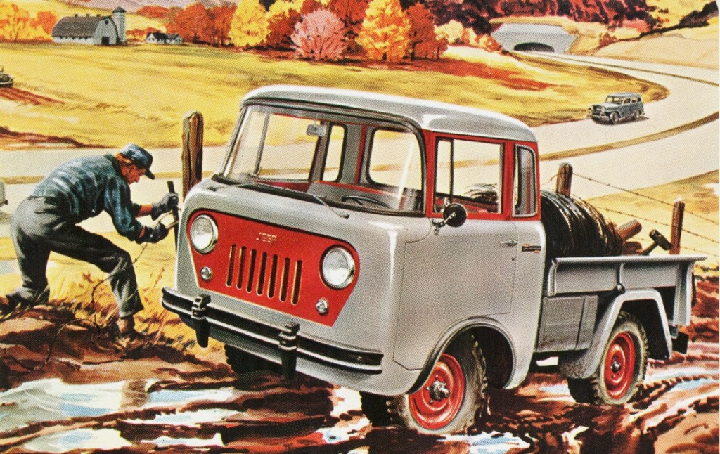 1957 Джип Виллис FC-150 jigsaw puzzle in Автомобили и Мотоциклы puzzles on TheJigsawPuzzles.com